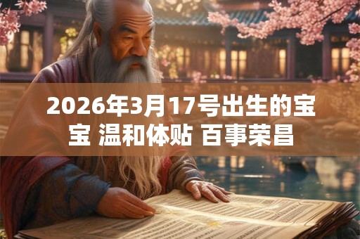 2026年3月17号出生的宝宝 温和体贴 百事荣昌 2026年3月17号出生的宝宝 温和体贴 百事荣昌