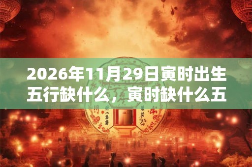 2026年11月29日寅时出生五行缺什么,寅时缺什么五行 2026年11月29日寅时出生五行缺什么,寅时缺什么五行