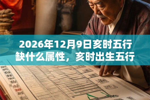 2026年12月9日亥时五行缺什么属性,亥时出生五行缺什么 2026年12月9日亥时五行缺什么属性,亥时出生五行缺什么