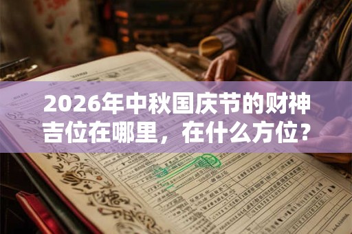 2026年中秋国庆节的财神吉位在哪里，在什么方位？