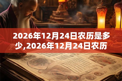 2026年12月24日农历是多少,2026年12月24日农历表 2026年12月24日农历是多少,2026年12月24日农历表