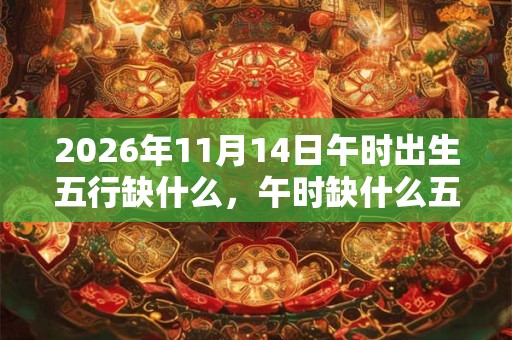 2026年11月14日午时出生五行缺什么，午时缺什么五行