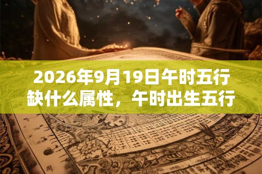 2026年9月19日午时五行缺什么属性,午时出生五行缺什么 2026年9月19日午时五行缺什么属性,午时出生五行缺什么