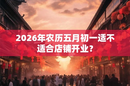 2026年农历五月初一适不适合店铺开业? 2026年农历五月初一适不适合店铺开业?