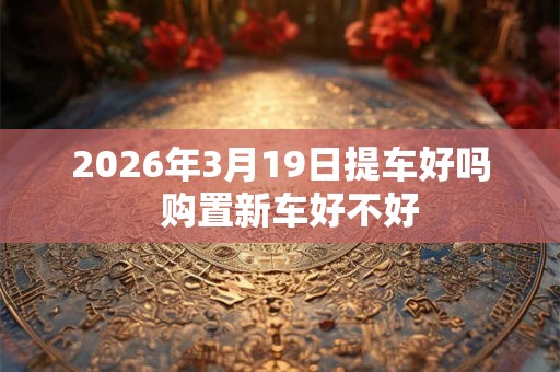 2026年3月19日提车好吗  购置新车好不好