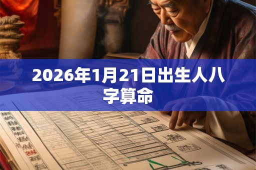 2026年1月21日出生人八字算命 2026年1月21日出生人八字算命