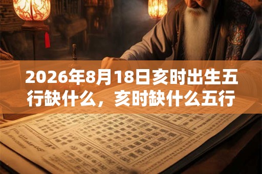 2026年8月18日亥时出生五行缺什么,亥时缺什么五行 2026年8月18日亥时出生五行缺什么,亥时缺什么五行