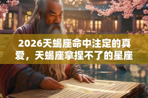 2026天蝎座命中注定的真爱,天蝎座拿捏不了的星座 2026天蝎座命中注定的真爱,天蝎座拿捏不了的星座