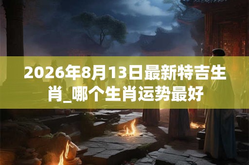 2026年8月13日最新特吉生肖_哪个生肖运势最好 2026年8月13日最新特吉生肖_哪个生肖运势最好