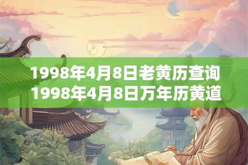 1998年4月8日老黄历查询 1998年4月8日万年历黄道吉日