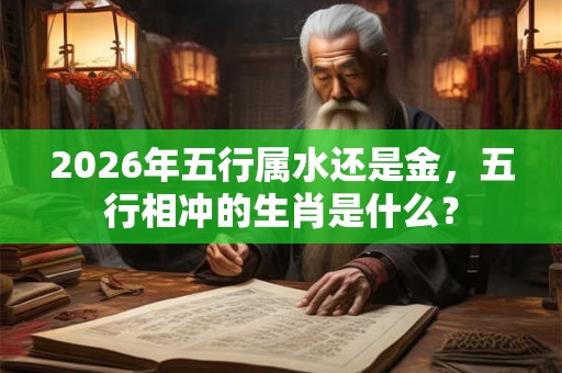 2026年五行属水还是金,五行相冲的生肖是什么? 2026年五行属水还是金,五行相冲的生肖是什么?