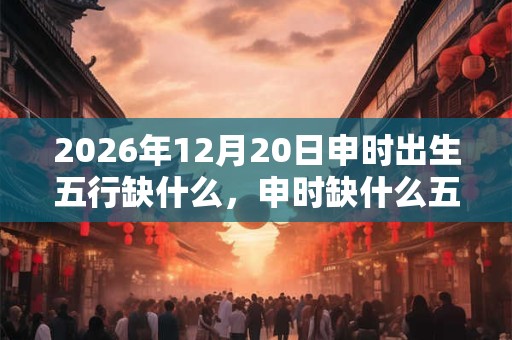 2026年12月20日申时出生五行缺什么,申时缺什么五行 2026年12月20日申时出生五行缺什么,申时缺什么五行