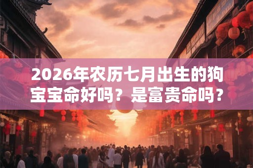 2026年农历七月出生的狗宝宝命好吗?是富贵命吗? 2026年农历七月出生的狗宝宝命好吗?是富贵命吗?