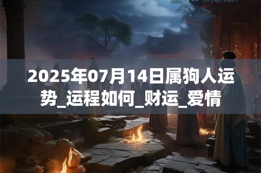 2026年07月14日属狗人运势_运程如何_财运_爱情 2026年07月14日属狗人运势_运程如何_财运_爱情
