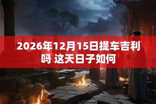 2026年12月15日提车吉利吗 这天日子如何