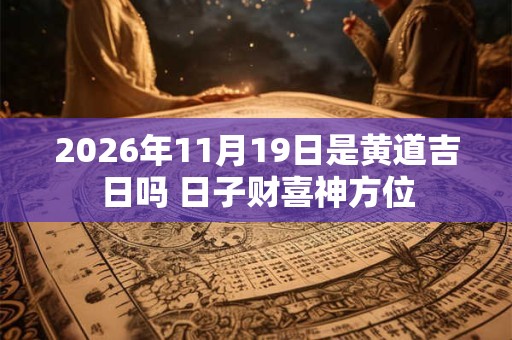2026年11月19日是黄道吉日吗 日子财喜神方位