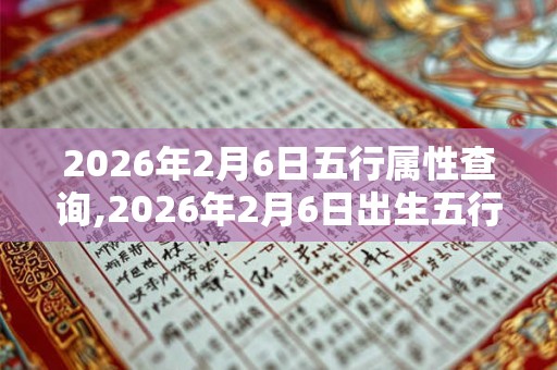 2026年2月6日五行属性查询,2026年2月6日出生五行属什么 2026年2月6日五行属性查询,2026年2月6日出生五行属什么