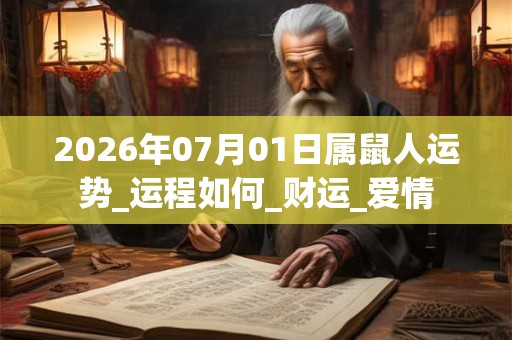 2026年07月01日属鼠人运势_运程如何_财运_爱情 2026年07月01日属鼠人运势_运程如何_财运_爱情