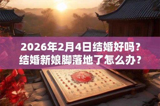 2026年2月4日结婚好吗?结婚新娘脚落地了怎么办? 2026年2月4日结婚好吗?结婚新娘脚落地了怎么办?