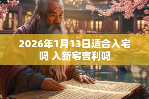 2026年1月13日适合入宅吗 入新宅吉利吗 2026年1月13日适合入宅吗 入新宅吉利吗