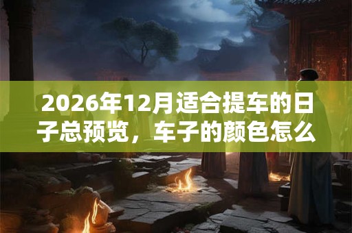 2026年12月适合提车的日子总预览,车子的颜色怎么选择? 2026年12月适合提车的日子总预览,车子的颜色怎么选择?