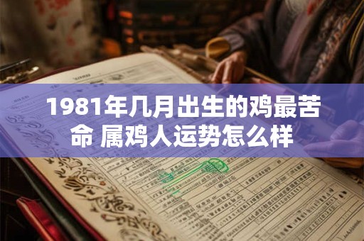 1981年几月出生的鸡最苦命 属鸡人运势怎么样