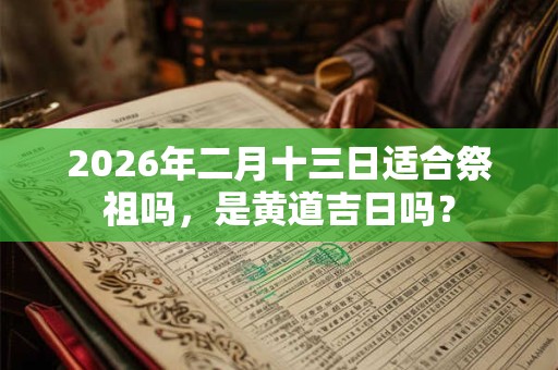 2026年二月十三日适合祭祖吗,是黄道吉日吗? 2026年二月十三日适合祭祖吗,是黄道吉日吗?