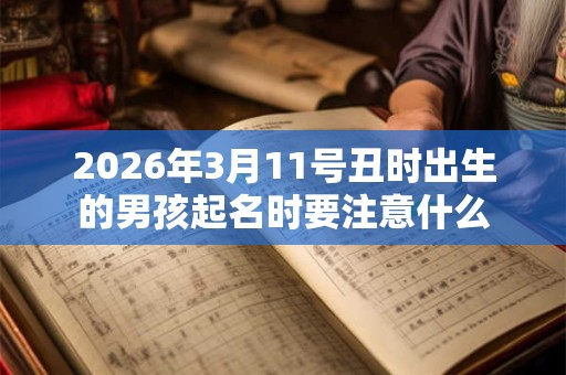 2026年3月11号丑时出生的男孩起名时要注意什么 2026年3月11号丑时出生的男孩起名时要注意什么