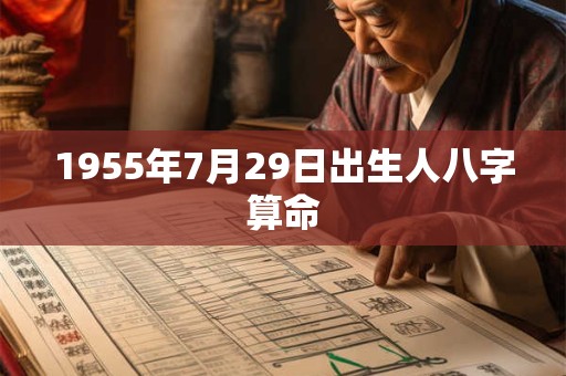 1955年7月29日出生人八字算命 1955年7月29日出生人八字算命