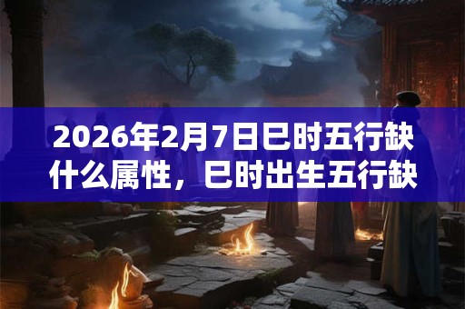 2026年2月7日巳时五行缺什么属性,巳时出生五行缺什么 2026年2月7日巳时五行缺什么属性,巳时出生五行缺什么