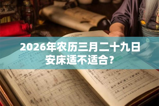 2026年农历三月二十九日安床适不适合？