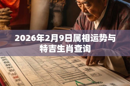 2026年2月9日属相运势与特吉生肖查询 2026年2月9日属相运势与特吉生肖查询