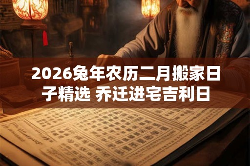 2026兔年农历二月搬家日子精选 乔迁进宅吉利日 2026兔年农历二月搬家日子精选 乔迁进宅吉利日
