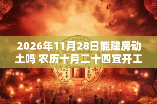 2026年11月28日能建房动土吗 农历十月二十四宜开工吗 2026年11月28日能建房动土吗 农历十月二十四宜开工吗