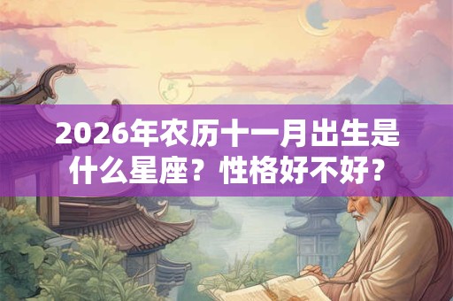 2026年农历十一月出生是什么星座?性格好不好? 2026年农历十一月出生是什么星座?性格好不好?