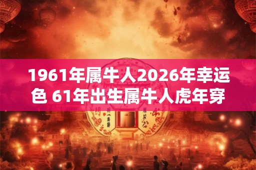1961年属牛人2026年幸运色 61年出生属牛人虎年穿什么颜色衣服好 1961年属牛人2026年幸运色 61年出生属牛人虎年穿什么颜色衣服好