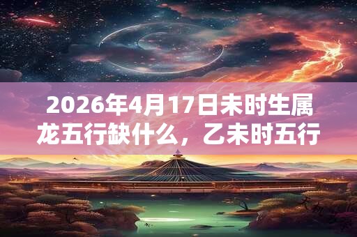 2026年4月17日未时生属龙五行缺什么,乙未时五行缺什么 2026年4月17日未时生属龙五行缺什么,乙未时五行缺什么