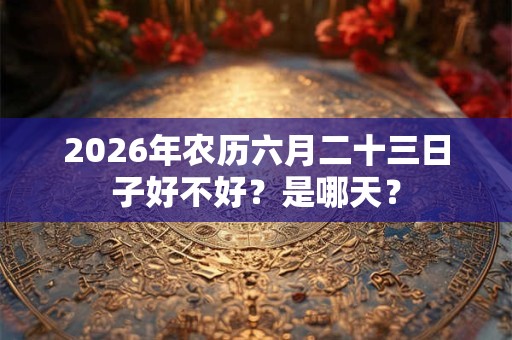 2026年农历六月二十三日子好不好?是哪天? 2026年农历六月二十三日子好不好?是哪天?