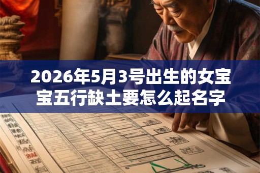 2026年5月3号出生的女宝宝五行缺土要怎么起名字 2026年5月3号出生的女宝宝五行缺土要怎么起名字