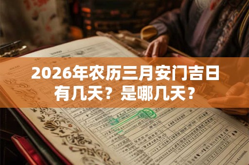 2026年农历三月安门吉日有几天？是哪几天？