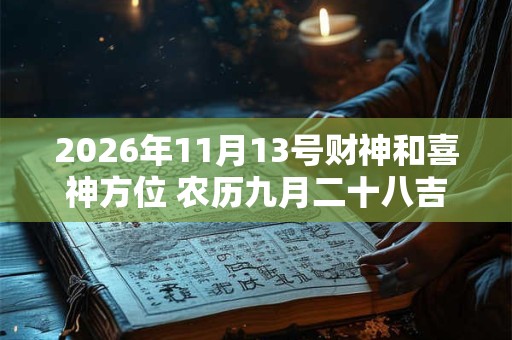 2026年11月13号财神和喜神方位 农历九月二十八吉时查询