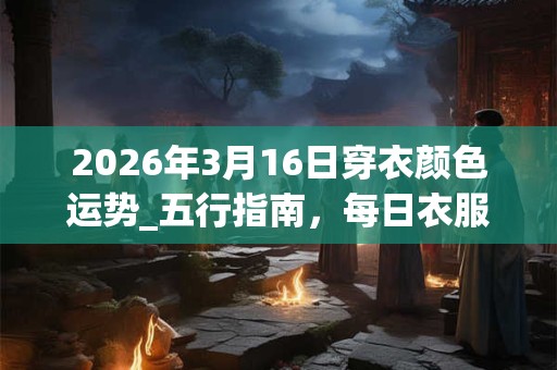 2026年3月16日穿衣颜色运势_五行指南，每日衣服颜色幸运色