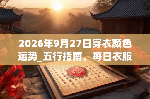 2026年9月27日穿衣颜色运势_五行指南，每日衣服颜色幸运色