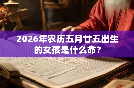 2026年农历五月廿五出生的女孩是什么命? 2026年农历五月廿五出生的女孩是什么命?