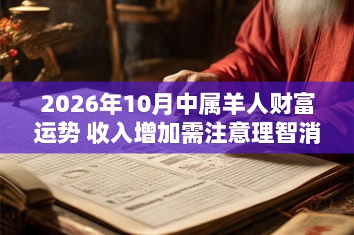 2026年10月中属羊人财富运势 收入增加需注意理智消费 2026年10月中属羊人财富运势 收入增加需注意理智消费