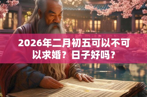 2026年二月初五可以不可以求婚?日子好吗? 2026年二月初五可以不可以求婚?日子好吗?