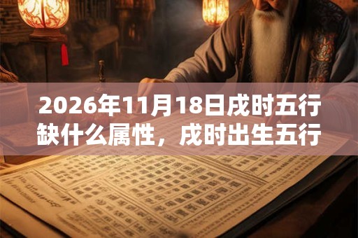 2026年11月18日戌时五行缺什么属性,戌时出生五行缺什么 2026年11月18日戌时五行缺什么属性,戌时出生五行缺什么