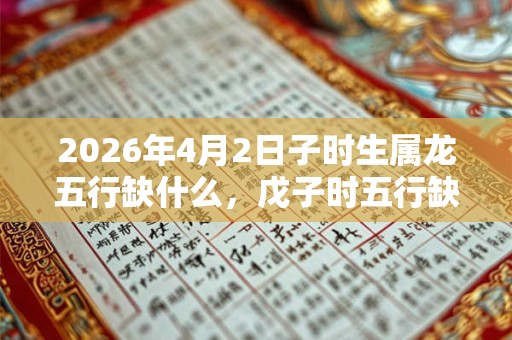 2026年4月2日子时生属龙五行缺什么，戊子时五行缺什么