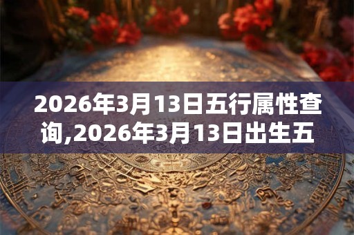2026年3月13日五行属性查询,2026年3月13日出生五行属什么