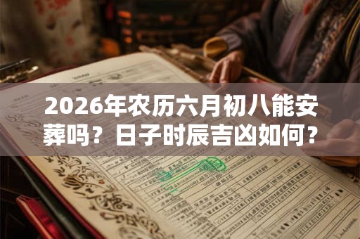 2026年农历六月初八能安葬吗？日子时辰吉凶如何？